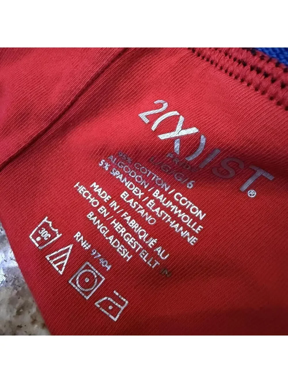 2(x)ist Men's Red and Multi Boxers-and-brief